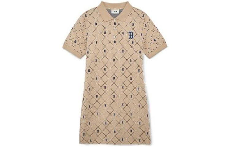 

Футболка с коротким рукавом женская светло-песочная коричневая MLB