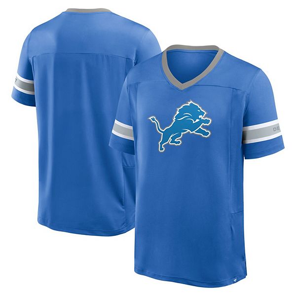 

Мужская синяя футболка Detroit Lions Hometown Premium Hashmark V-neck Fanatics