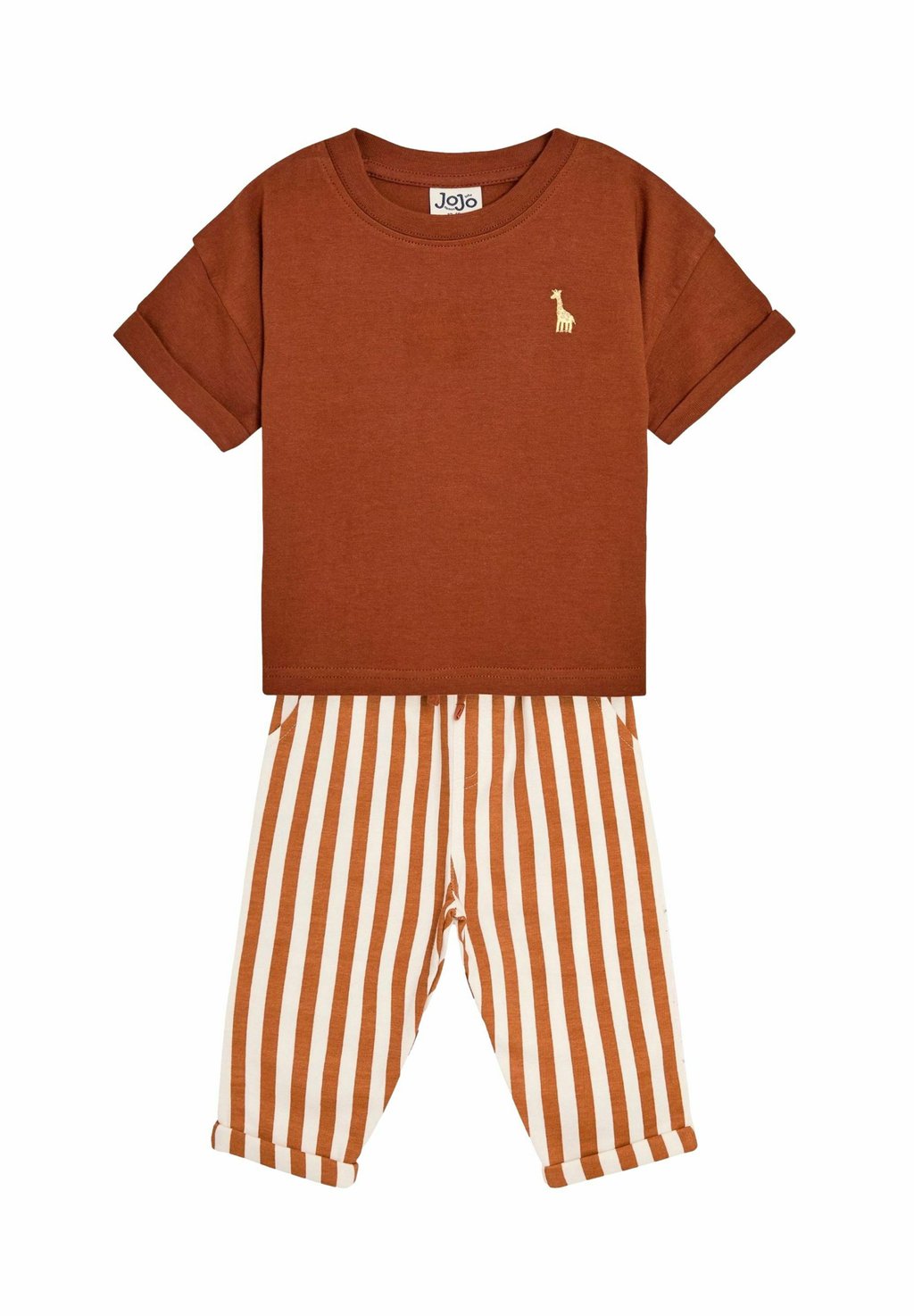 

Футболка с принтом STRIPE JOGGERS SET 2 PIECE JoJo Maman Bébé, коричневый