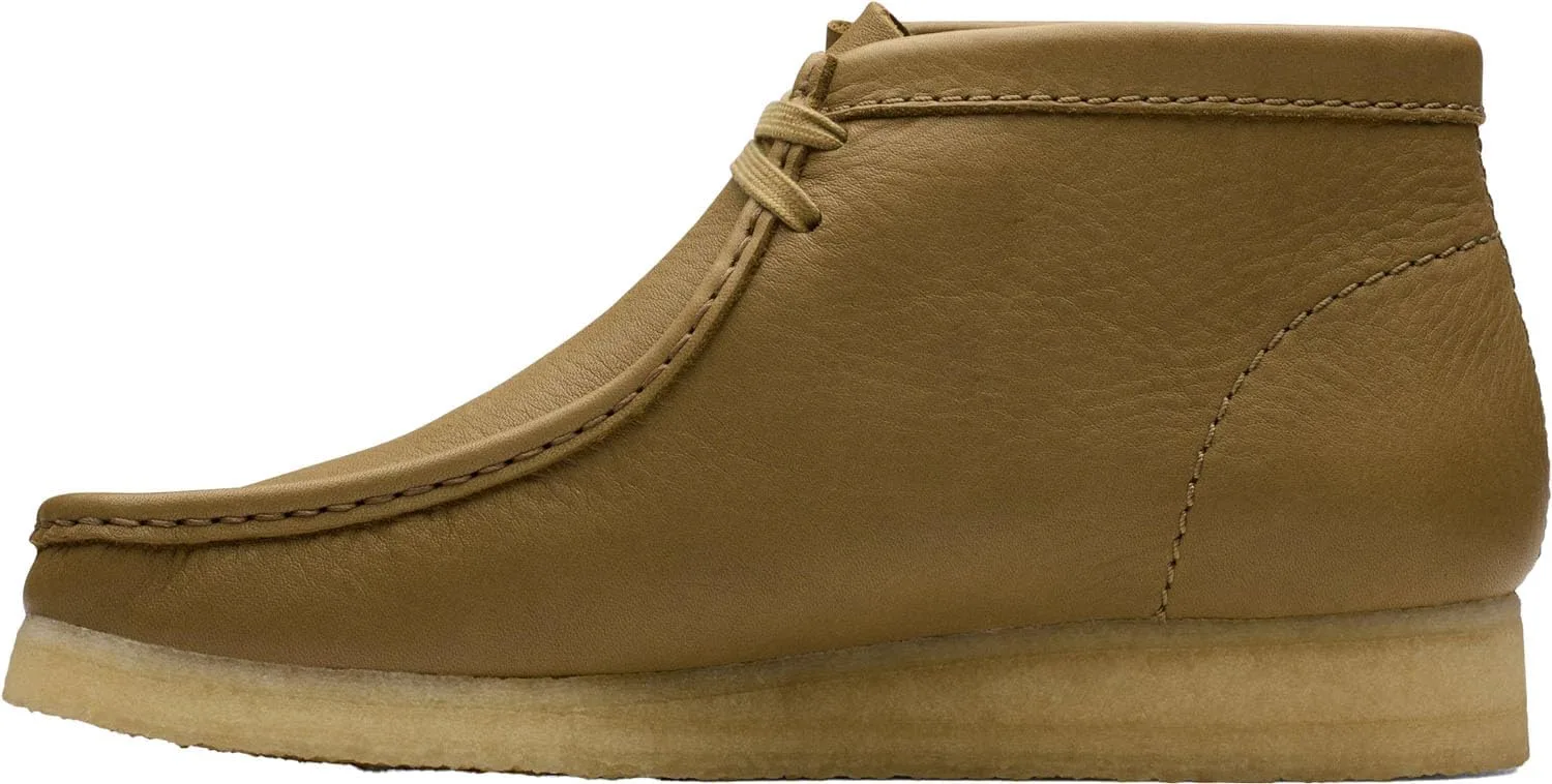 Мужские ботинки Clarks Wallabee, оливковый — фото 2