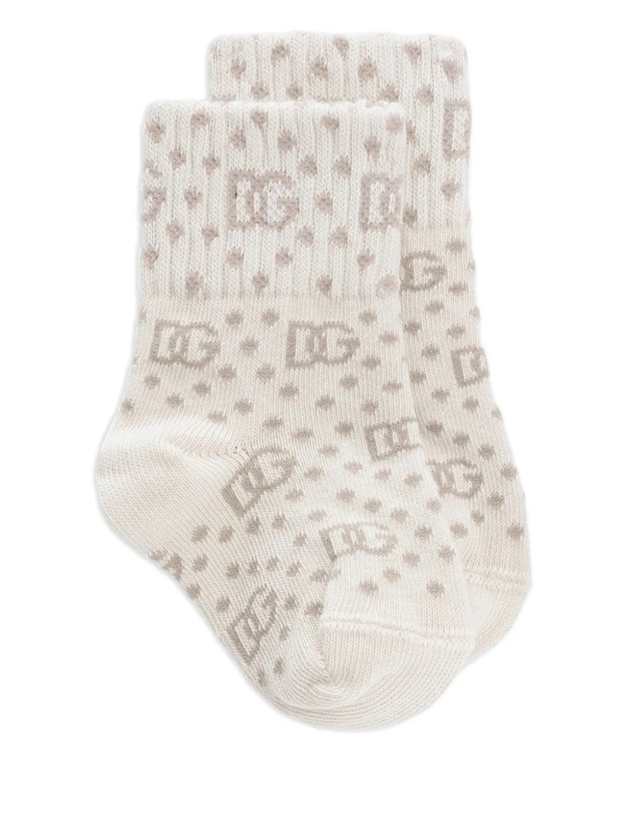 

Жаккардовые носки с монограммой Dolce & Gabbana Kids, нейтральный