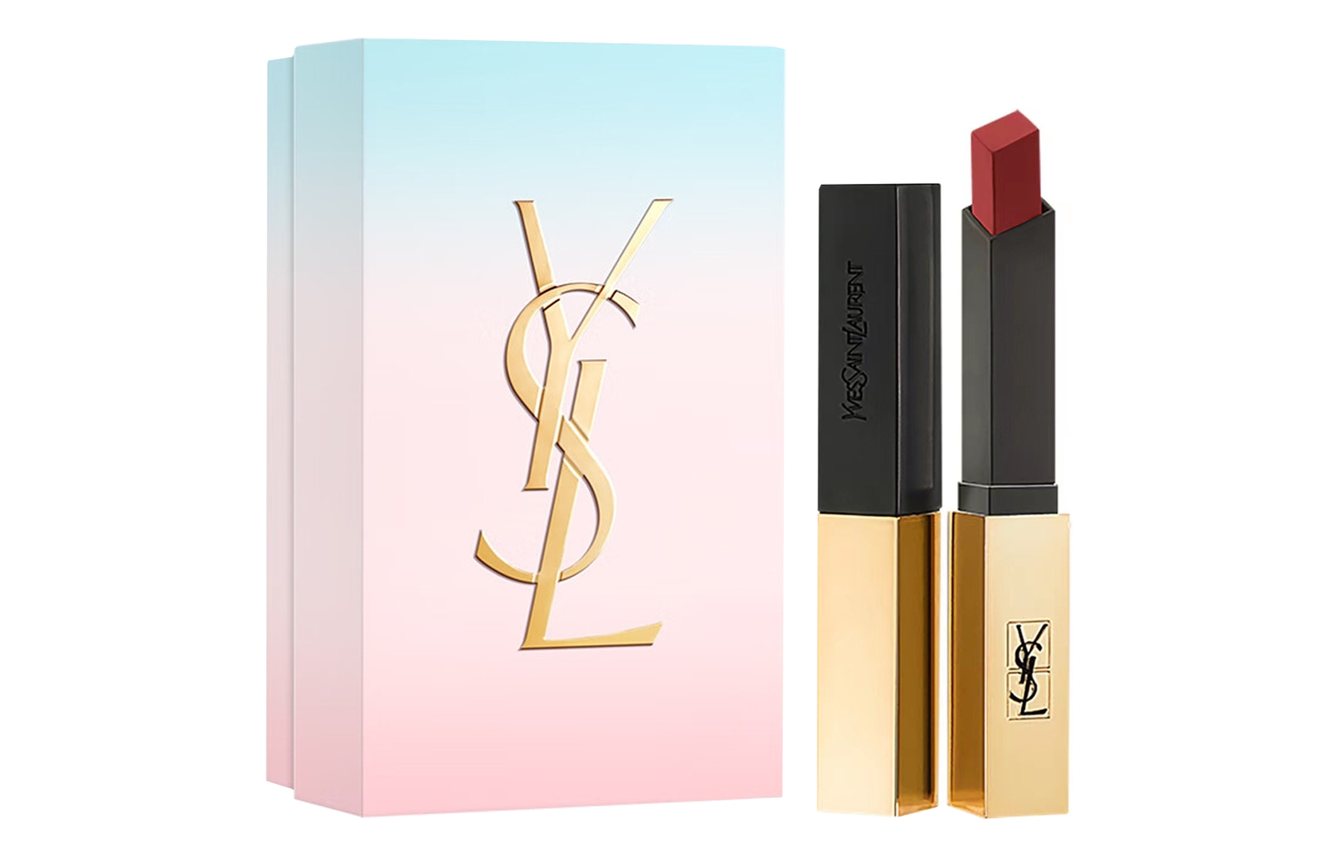 SAINT LAURENT Twilight Daybreak Limited матовые помады Small Gold Bars для естественного тона лица и сияния 2,2 г — фото 2