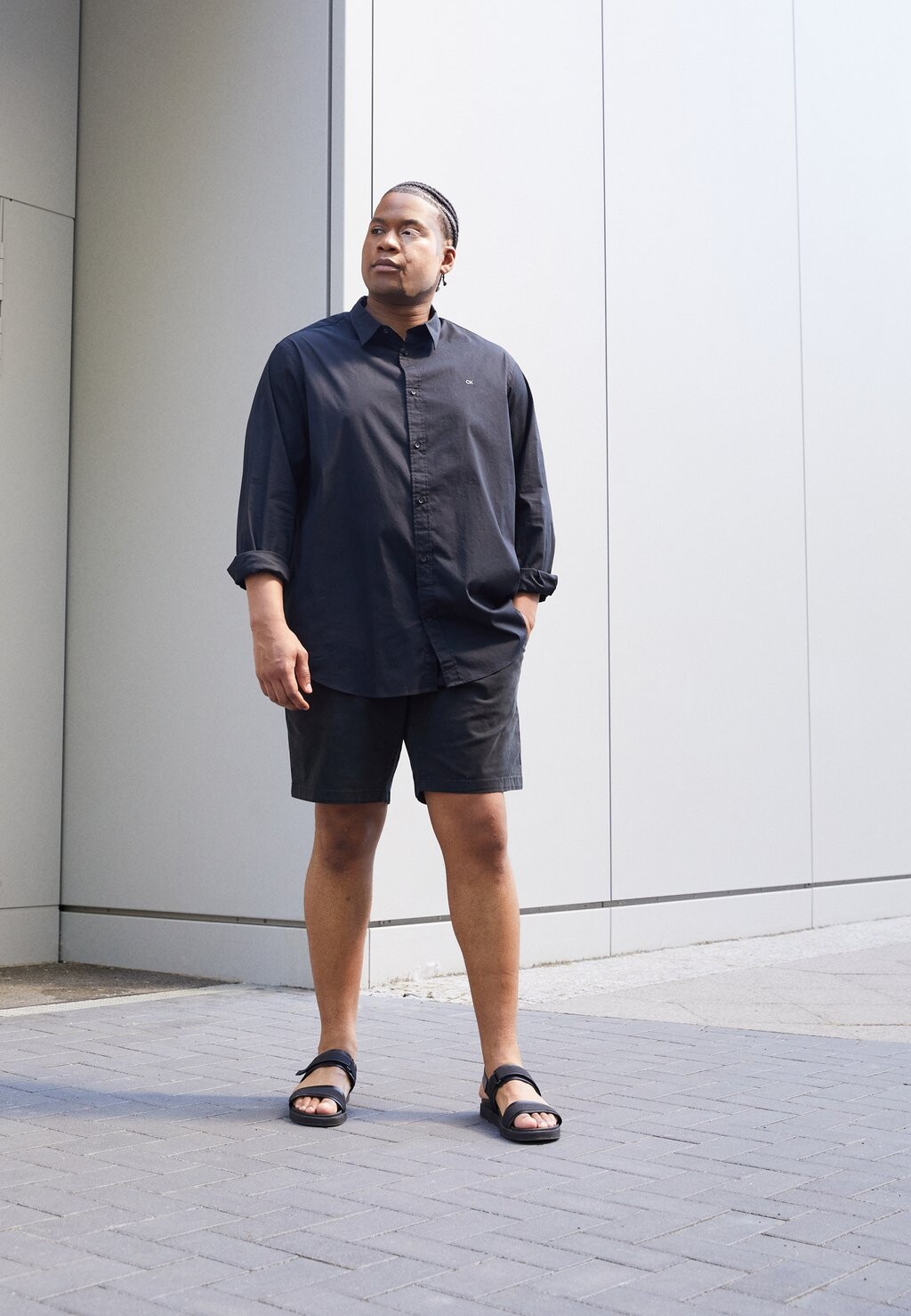 

Рубашка Poplin Shirt Calvin Klein, черный