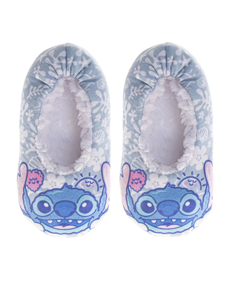 Disney Детские тапочки Stitch с дизайном Stitch, теплая мягкая флисовая подкладка на подошве (для малышей/детей младшего возраста)