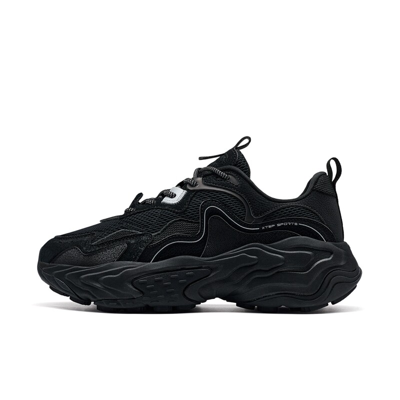 

Кроссовки XTEP Migratory Lifestyle Shoes Men Low-top Black/New Metal Silver, черный