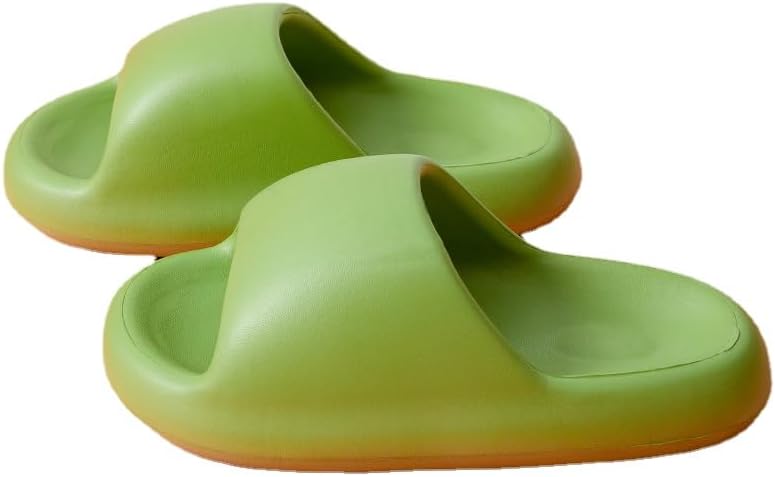 

Тапочки-шлепанцы Geerta Cloud для женщин и мужчин, домашние тапочки для душа и ванной комнаты, максимальный комфорт, легкие, толстая подошва, нескользящие, легко чистятся, зеленый
