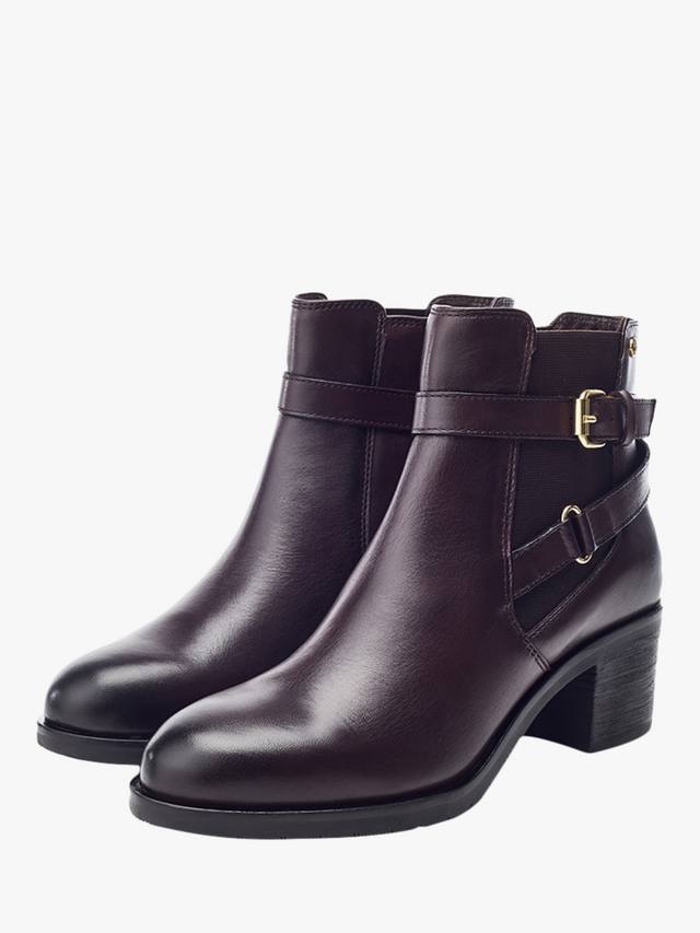 Кожаные челси-ботинки Libres на квадратном каблуке Moda in Pelle, Dark Brown — фото 2