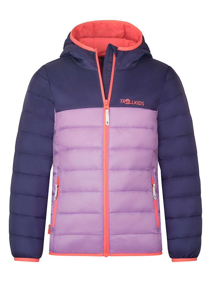 

Trollkids Стеганая куртка "Эйкефьорд" фиолетового цвета