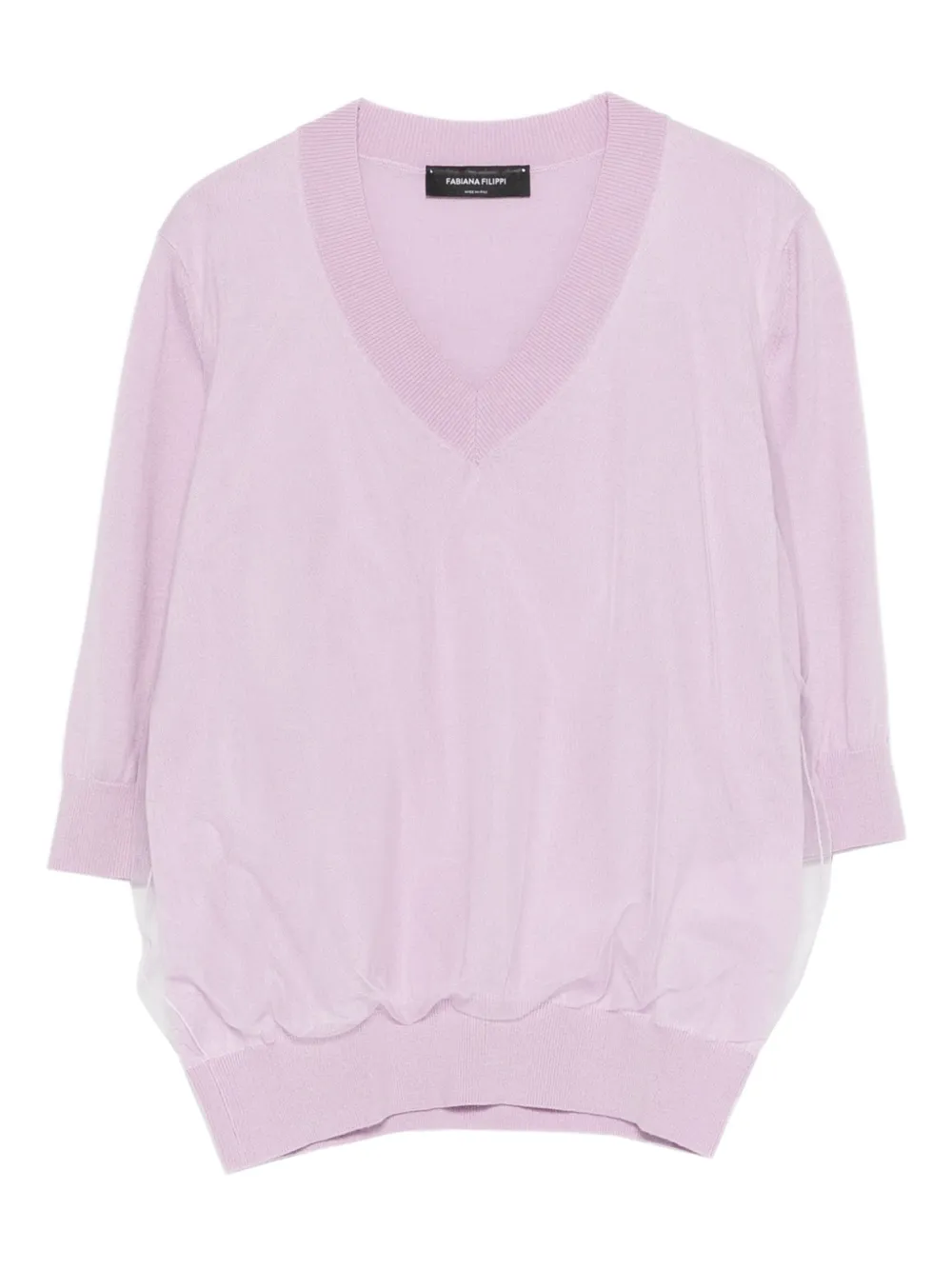 

Топ с V-образным вырезом Fabiana Filippi, фиолетовый