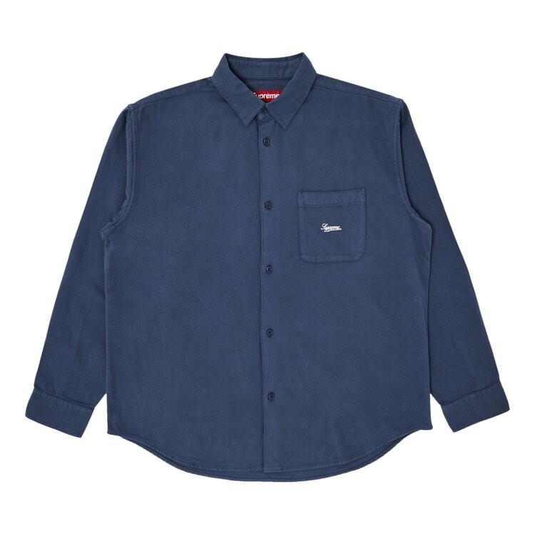 

Рубашка Supreme Flannel 'Dark Slate', синий