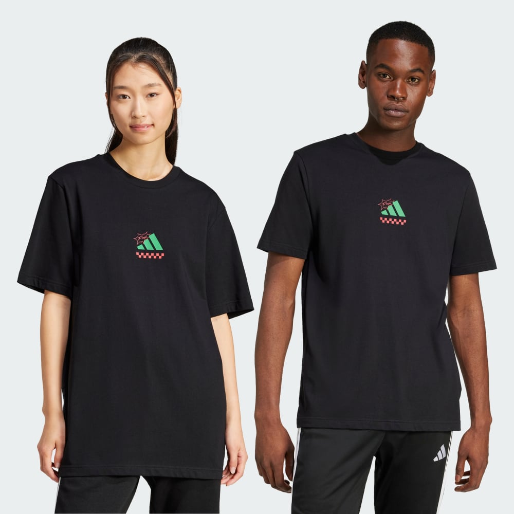 

Футболка Adidas Lounge Pizza Graphic Tee, черный