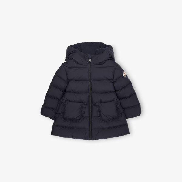 

Куртка Moncler Молан утепленная с капюшоном 9 месяцев – 3 года, синий