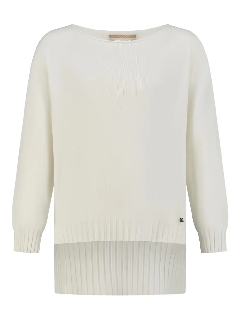 

Джемпер с вырезом "лодочка" Kocca, белый