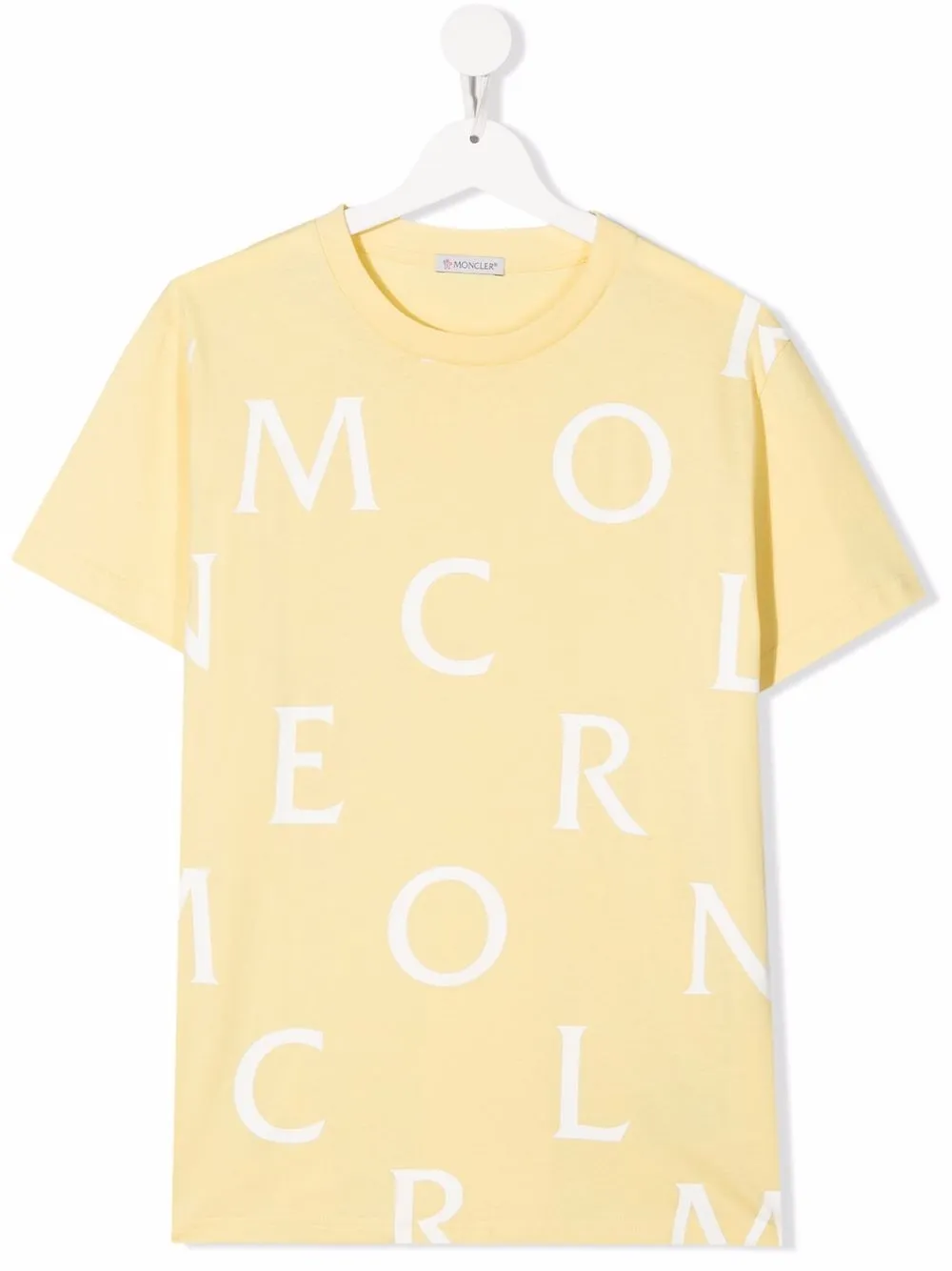 

Футболка с логотипом Moncler Enfant, желтый