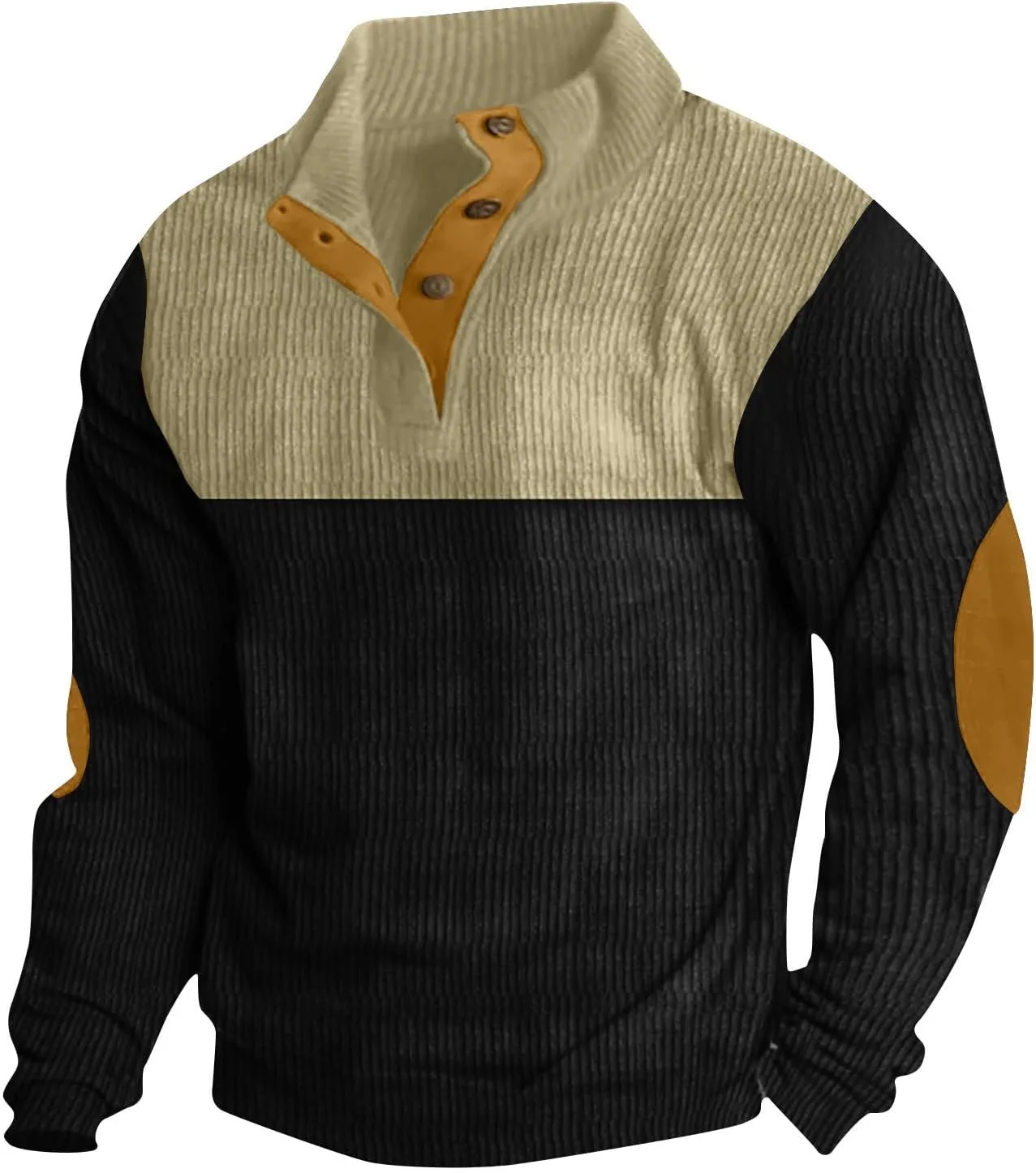 

Мужская вельветовая рубашка с лацканами и длинными рукавами