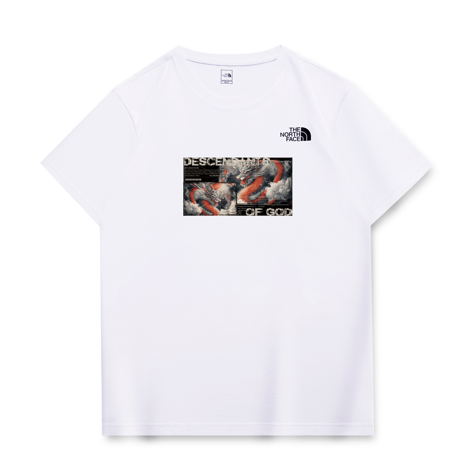 

THE NORTH FACE Футболка унисекс белая, Белый, THE NORTH FACE Футболка унисекс белая