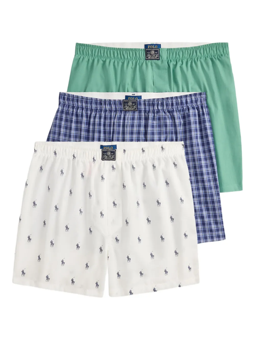 

Комплект из трех боксеров POLO RALPH LAUREN, зеленый