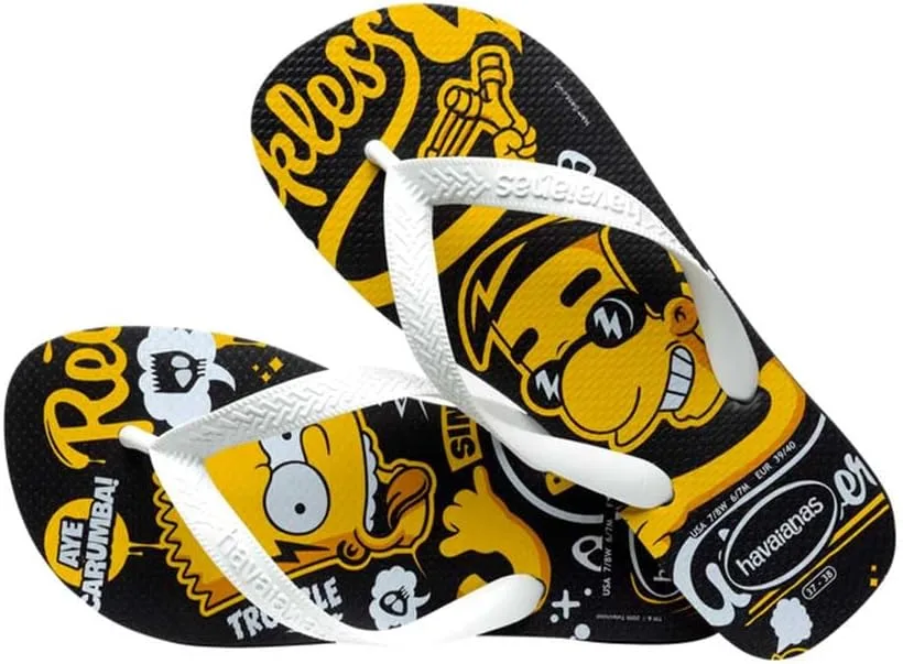 Шлепанцы Havaianas Simpsons, черный — фото 4