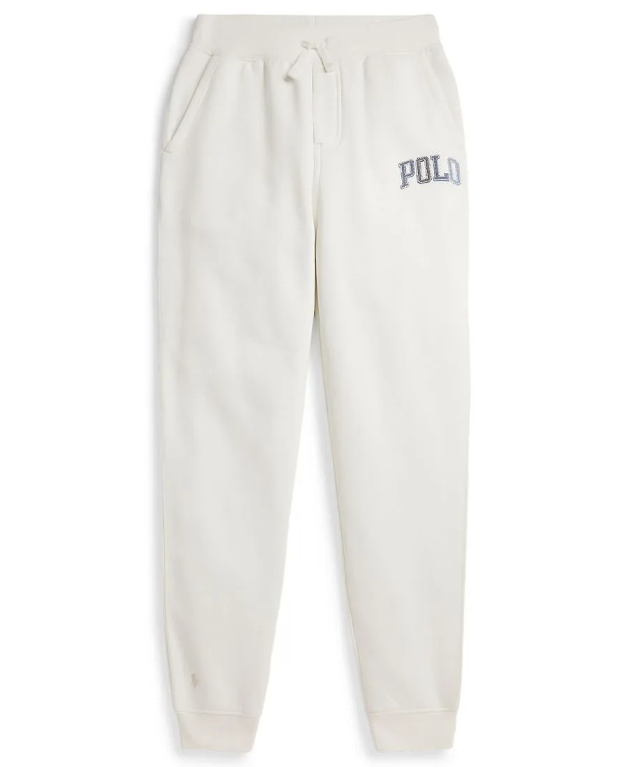 Детские флисовые спортивные штаны с логотипом (8-20 лет) Polo Ralph Lauren, deck wash белый