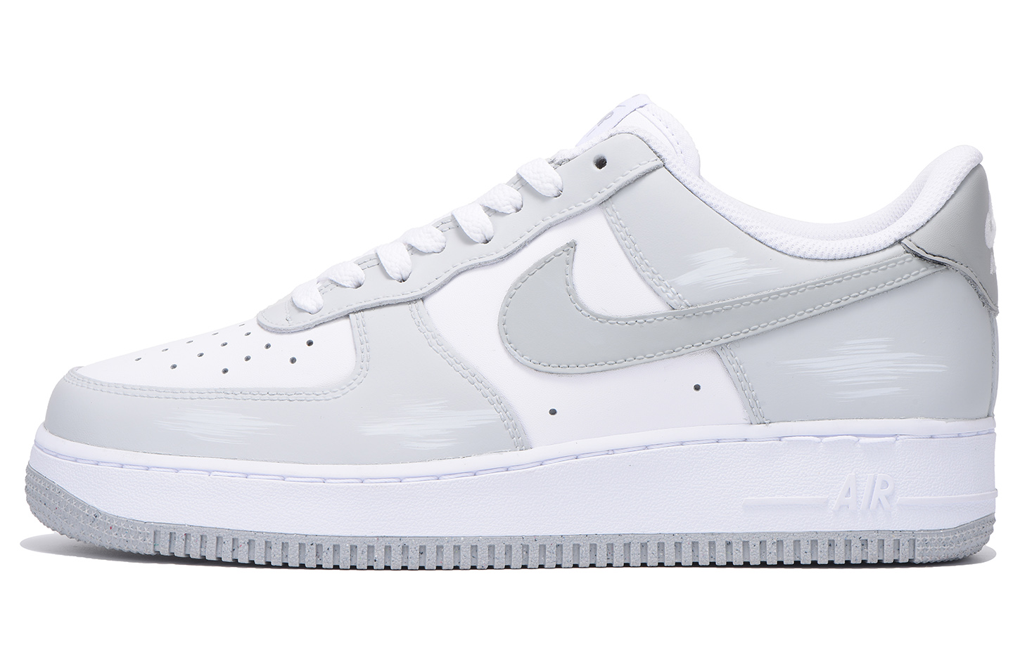

Nike Кроссовки Air Force 1 с низким верхом, противоскользящие, износостойкие, мужские, серо-белые