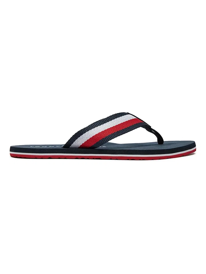 Шлепанцы темно-синие Tommy Hilfiger — фото 3