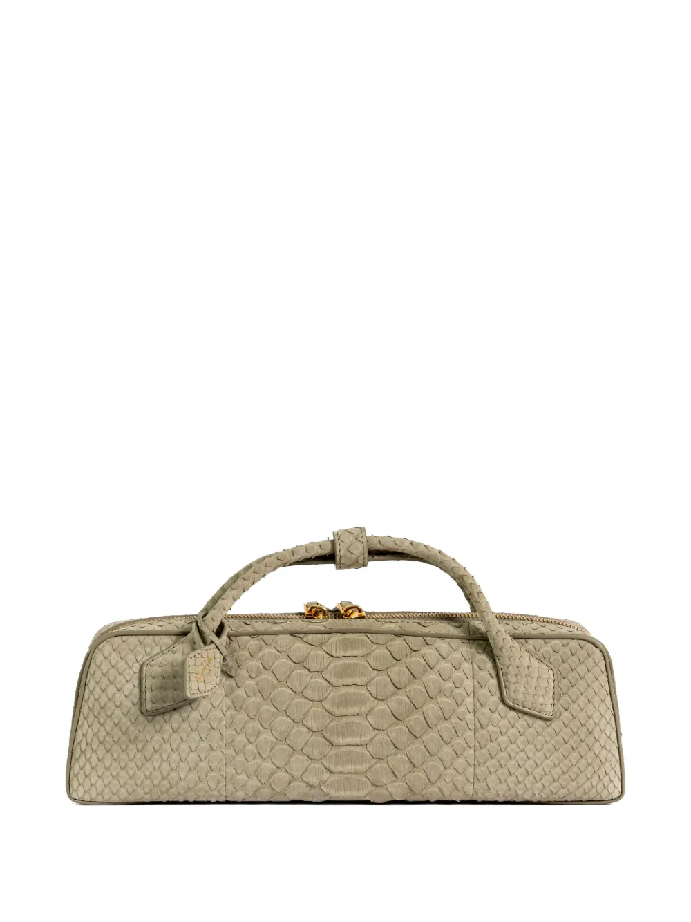 

Сумка-тоут с эффектом зминой кожи Le Teckel Alaïa, нейтральный