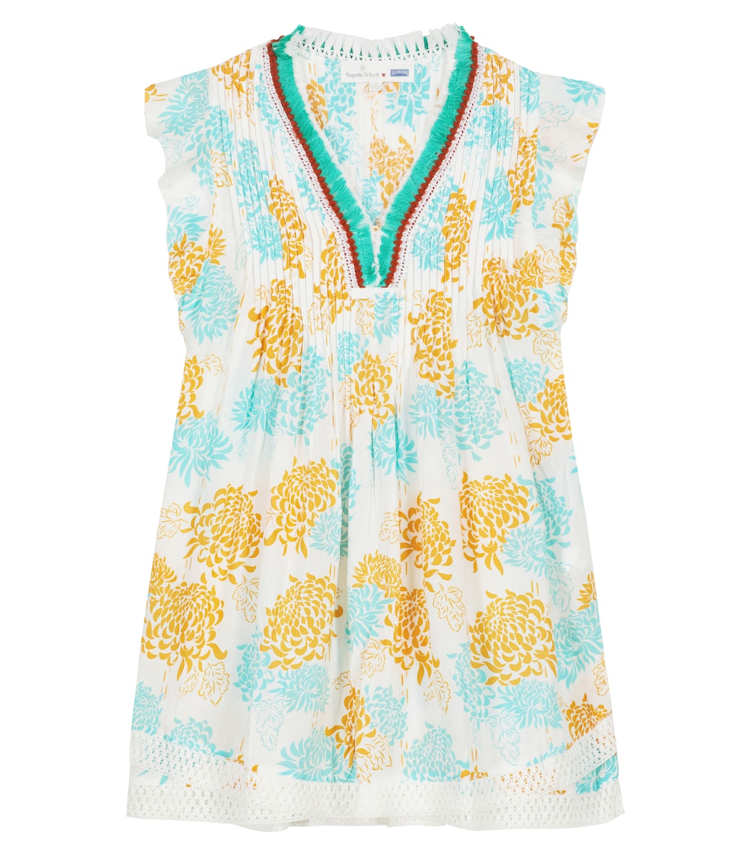 

Платье Shashou с цветочным принтом Vilebrequin Kids, Terracotta