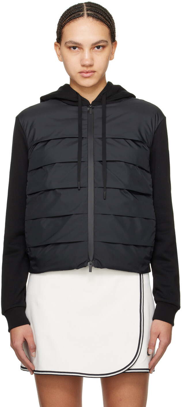 

Черный стеганый пуховик Moncler, цвет Black