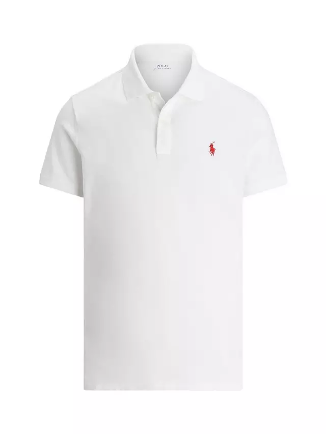 

Поло Ralph Lauren Polo Golf Ralph Lauren Tailored Fit Performance Mesh, цвет ceramic/white