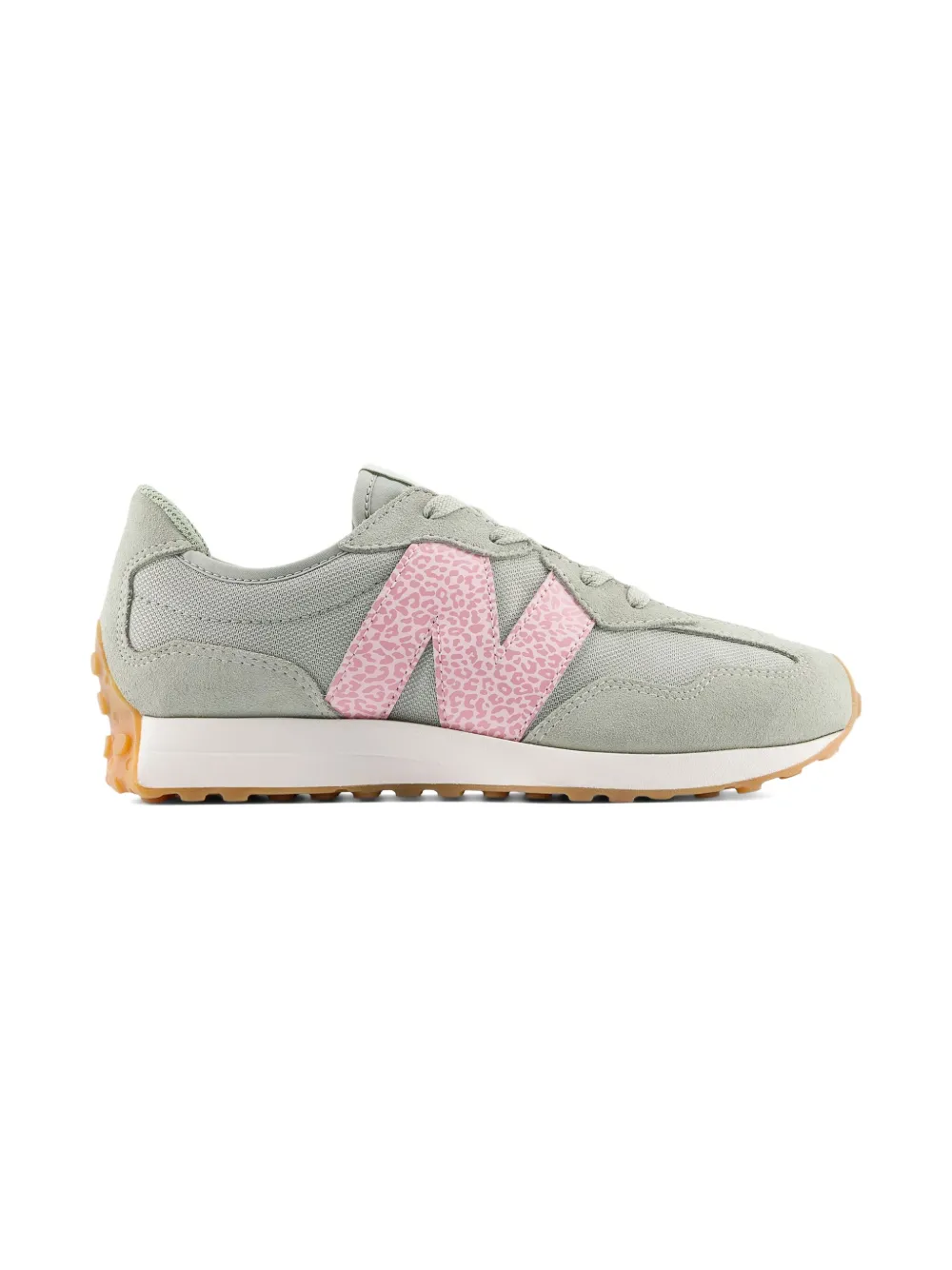 Кроссовки 327 Lace с логотипом New Balance Kids, зеленый — фото 2