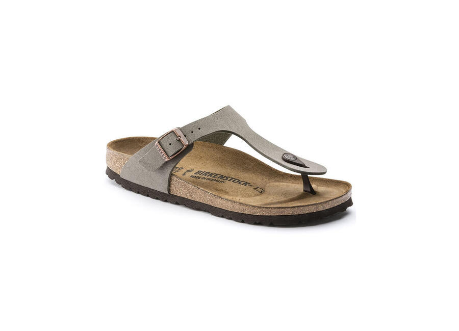 BIRKENSTOCK Сандалии Gizeh Birko-Flor Нубук - 0043391 Серый