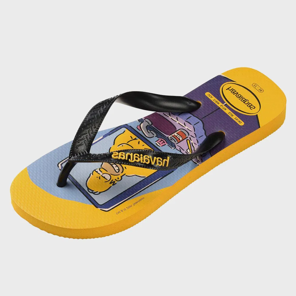 Мужские жёлтые шлёпанцы The Simpsons от Havaianas
