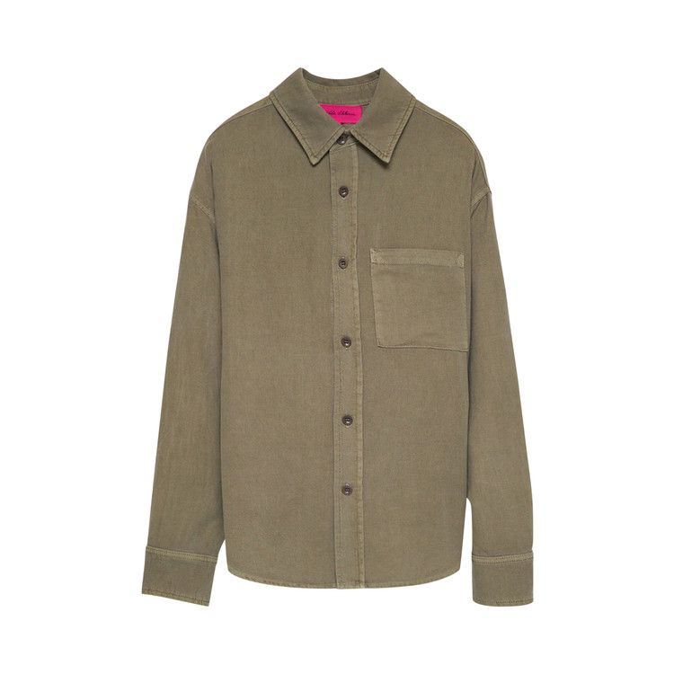 

Рубашка The Elder Statesman Early Dawn Overshirt, New Olive