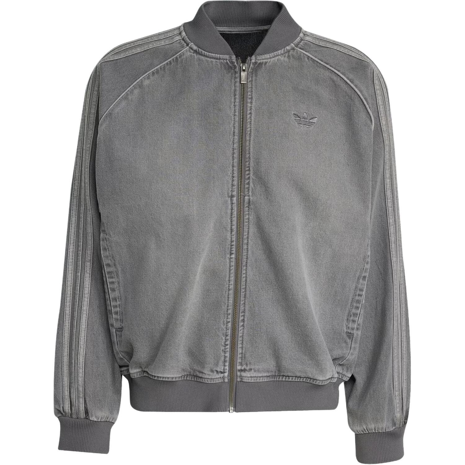 

Adidas Originals Куртка-бомбер джинсовая Adicolor, Gray