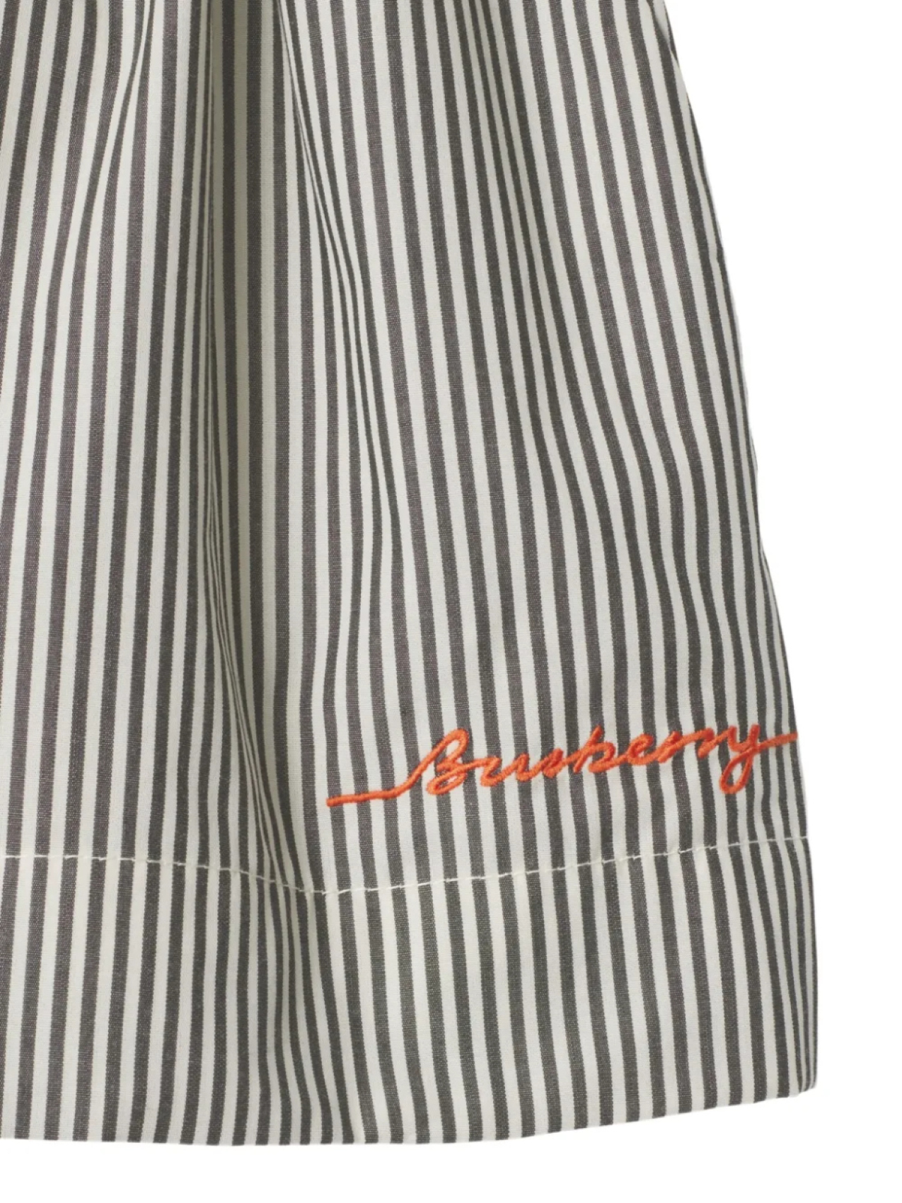 Шорты из хлопка в полоску Burberry Kids, коричневый — фото 3