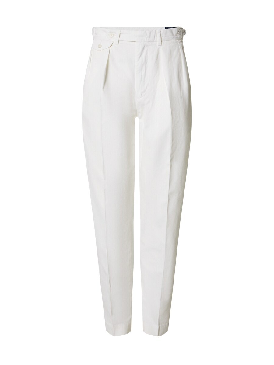 

Тканевые брюки Polo Ralph Lauren Tapered Pleat-Front Pants, белый