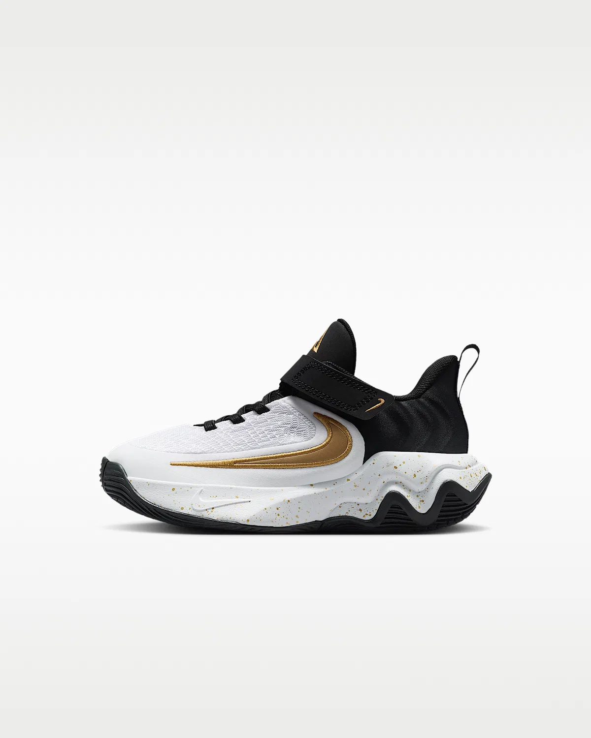Детские кроссовки Giannis Immortality 4, Black/White/Metallic Gold