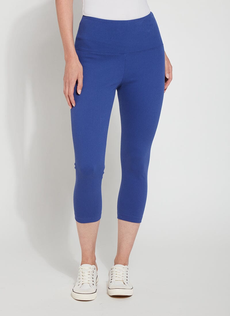 

Капри из денима Lyssé New York, цвет ultra blue