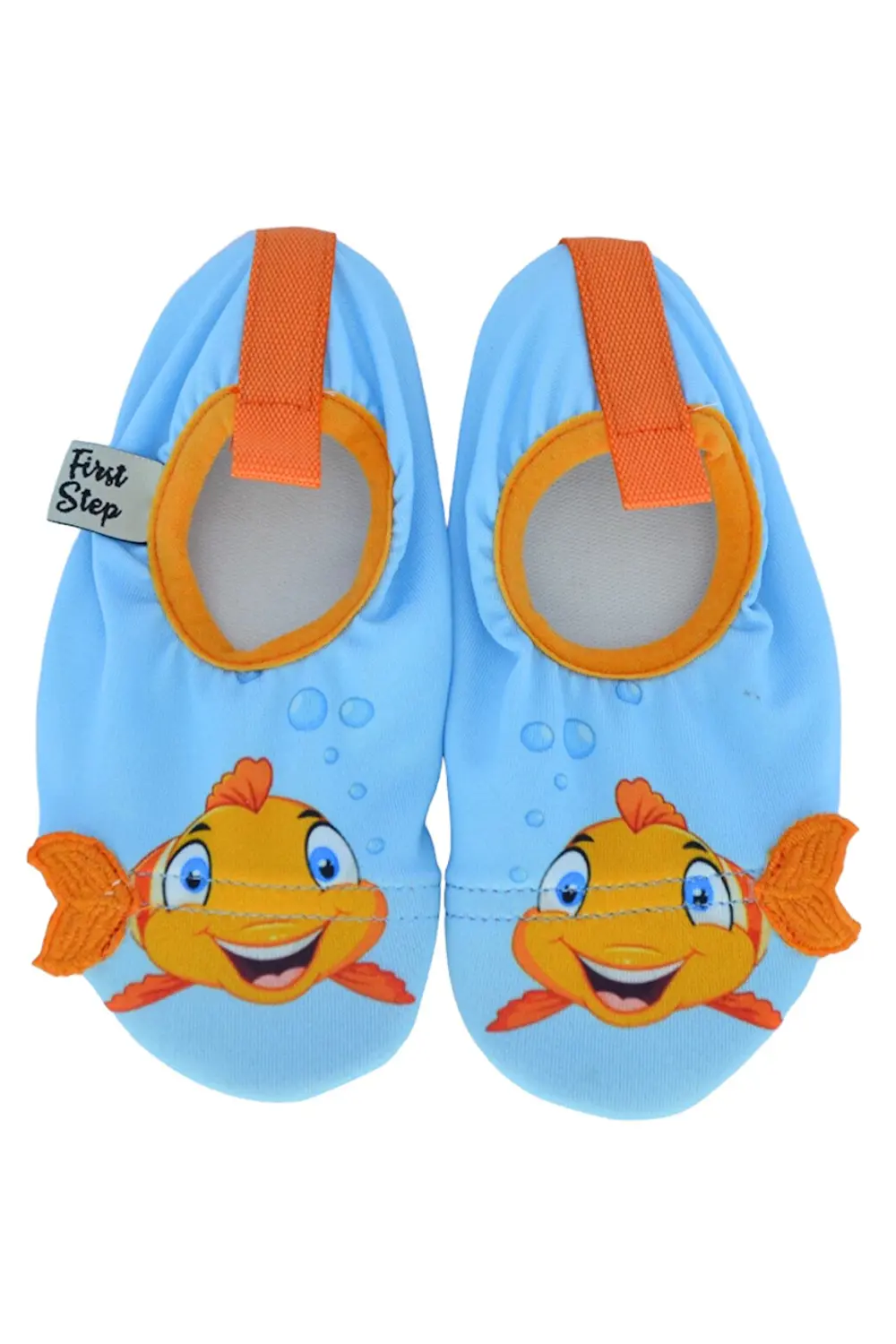 

Нескользящие тапочки для бассейна и моря 3D Orange Fish Boy-F-9010 First Step