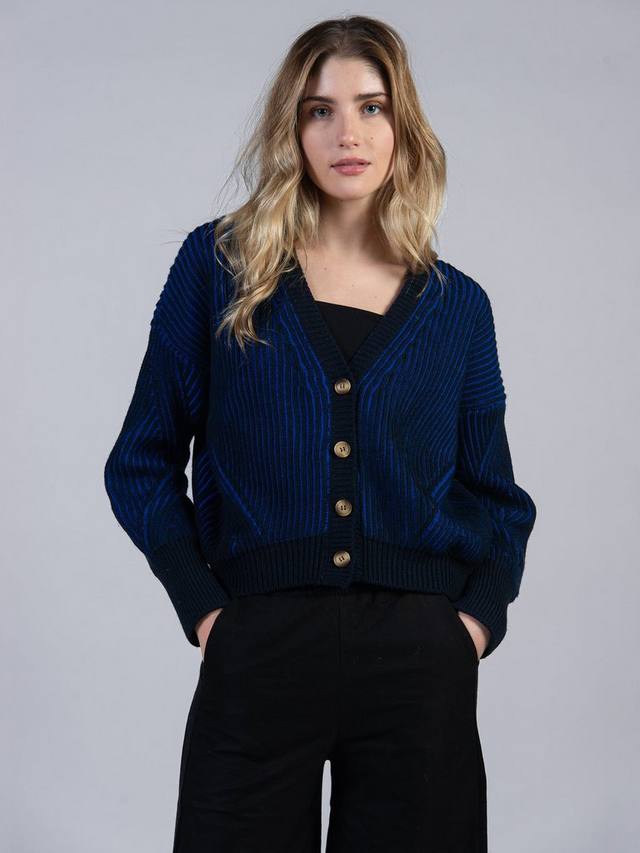 

Кардиган из чистой шерсти мериноса aster Cape Cove, синий