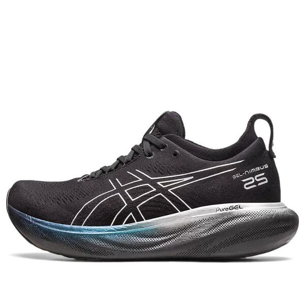 Кроссовки гель нимбус 25 платина Asics, черный