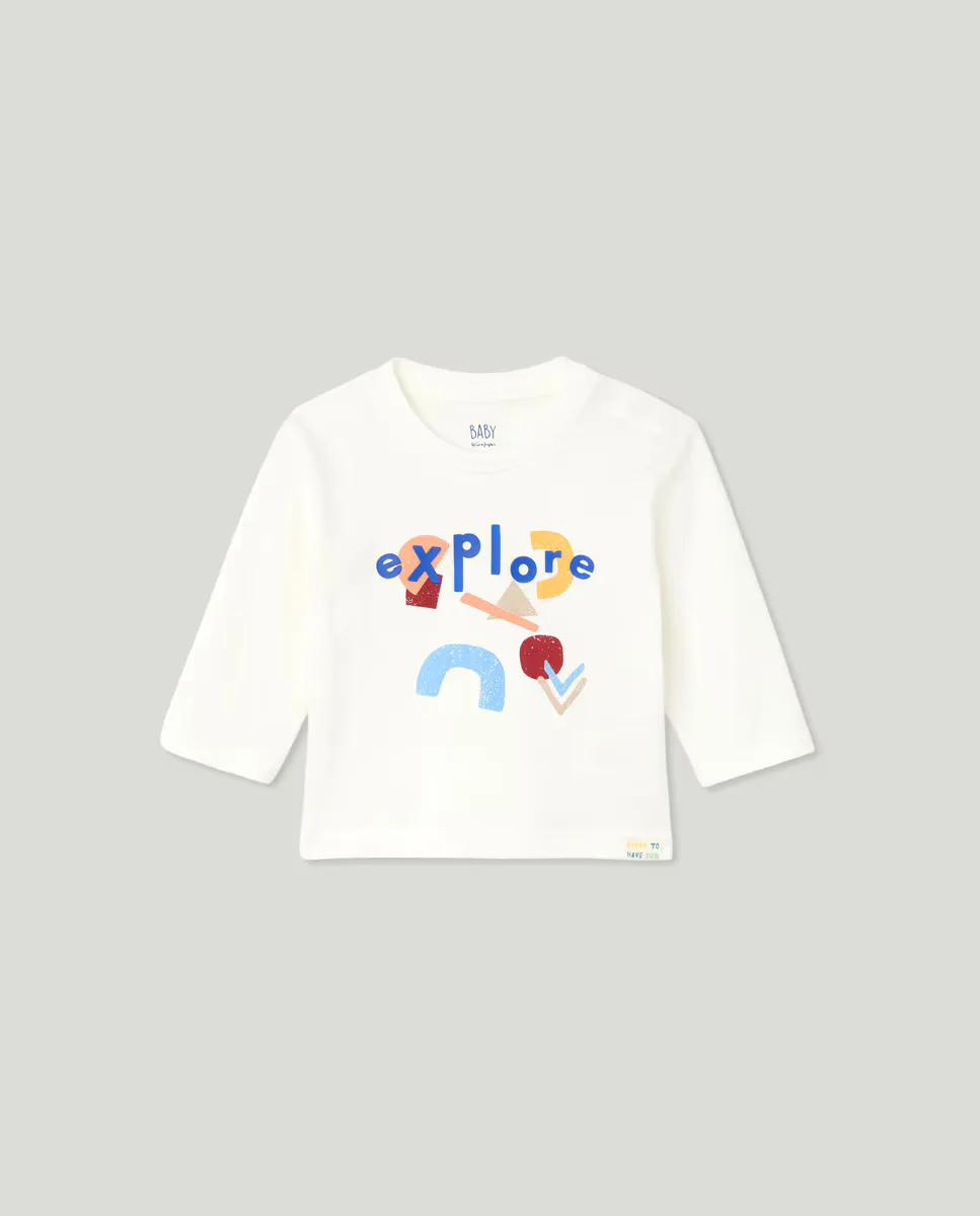 

Футболка с длинными рукавами для мальчика Baby El Corte Inglés, белый