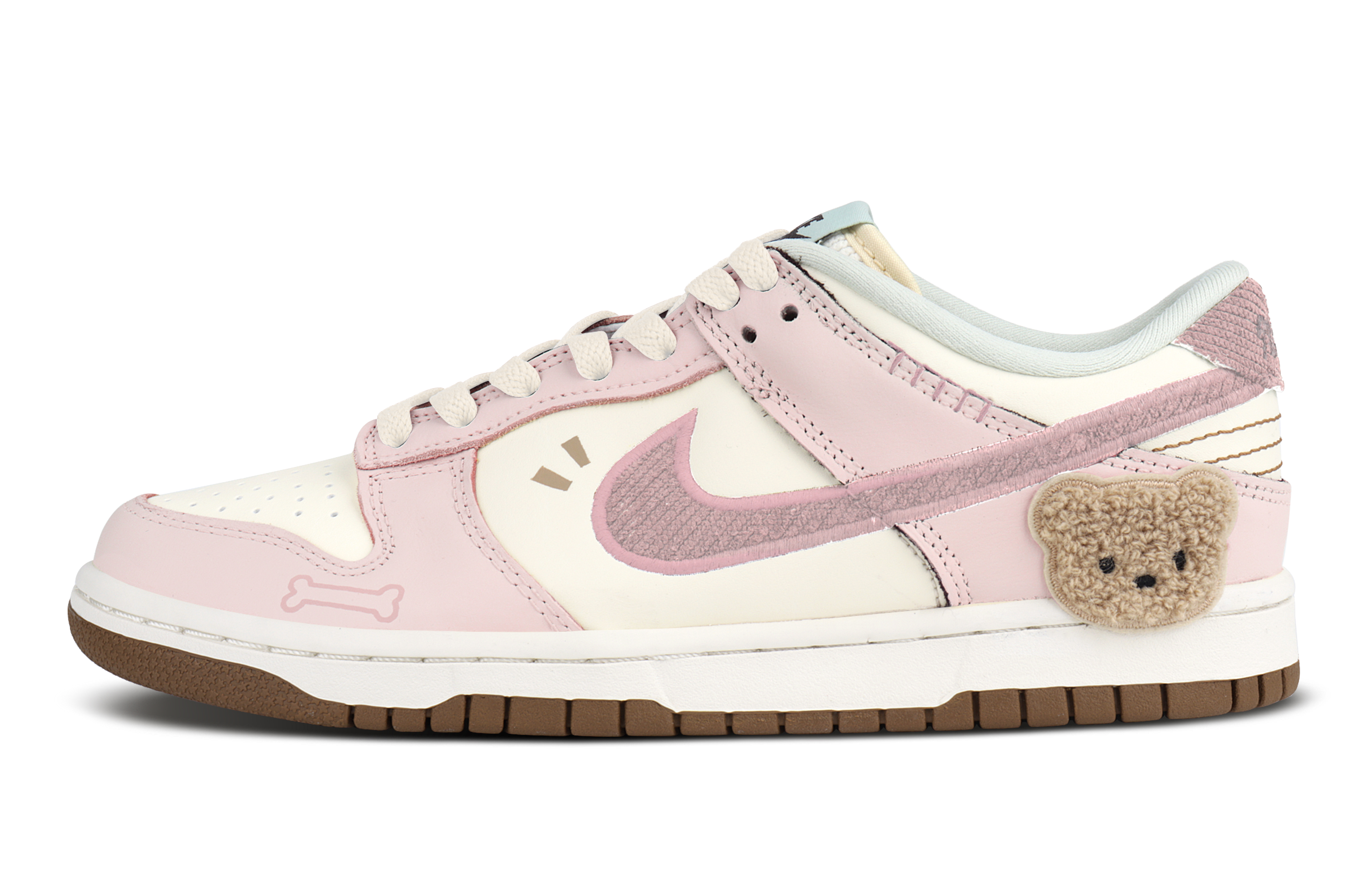 

Nike Dunk Low Top детские скейтбординг кроссовки beige white pink для подростков