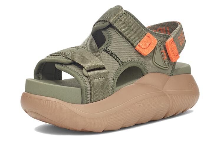 Пляжные сандалии женские зеленые Ugg