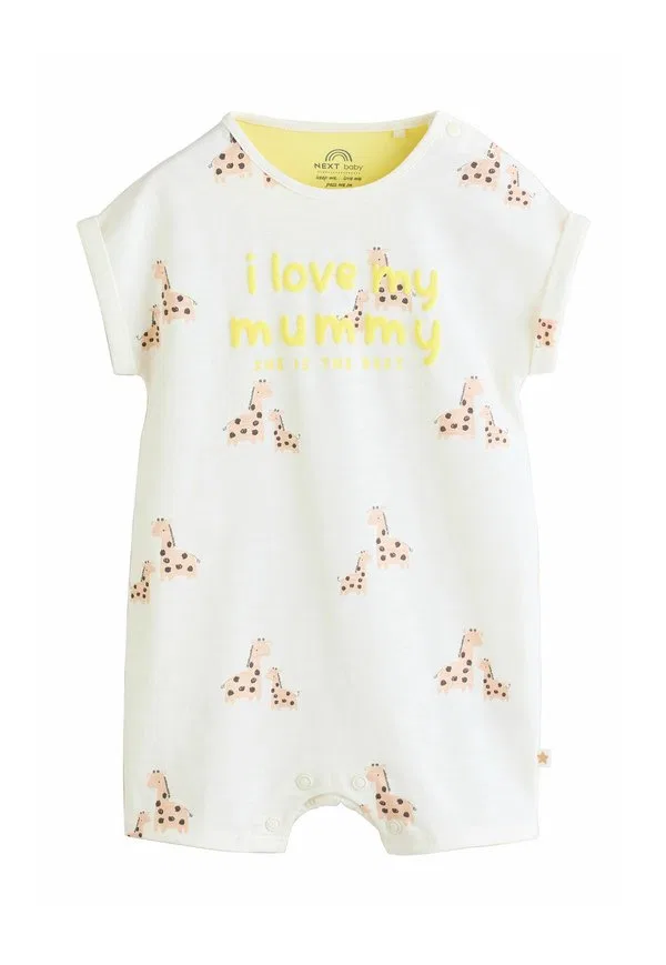 Комбинезон-Ромпер стандартного кроя Next, White Printed I Love My Mummy