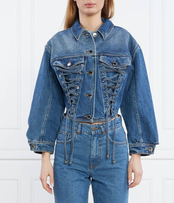 

Куртка джинсовая Pinko Cropped Fit, синий