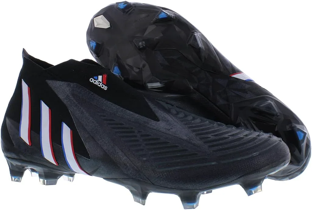Футбольные бутсы Adidas Predator Edge.3 для твердого грунта, мужские, черный/белый/ярко-красный — фото 4