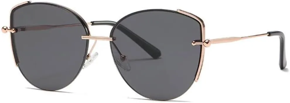 

Женские солнцезащитные очки «кошачий глаз», солнцезащитные очки для активного отдыха на пляже, очки с защитой от УФ-излучения и солнцезащитным козырьком SZVVBKK, Grey