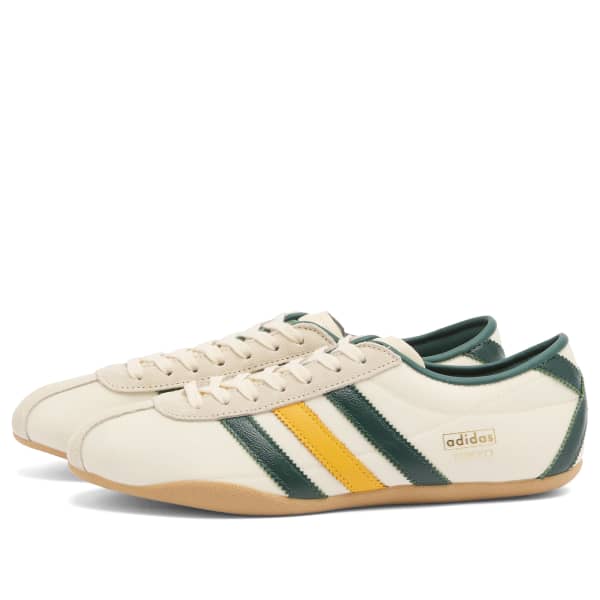 Кроссовки женские Adidas Originals Tokyo stripes, бежевый/зеленый — фото 2
