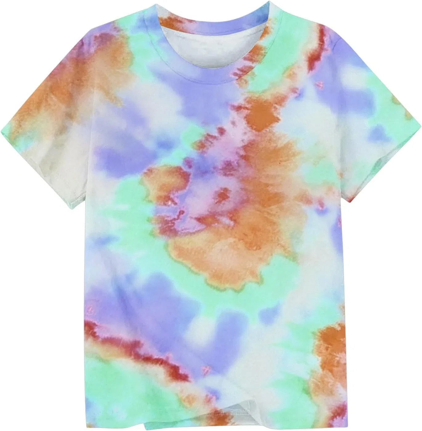 Футболка с tie-dye принтом Zzalalana, оранжевая — фото 4